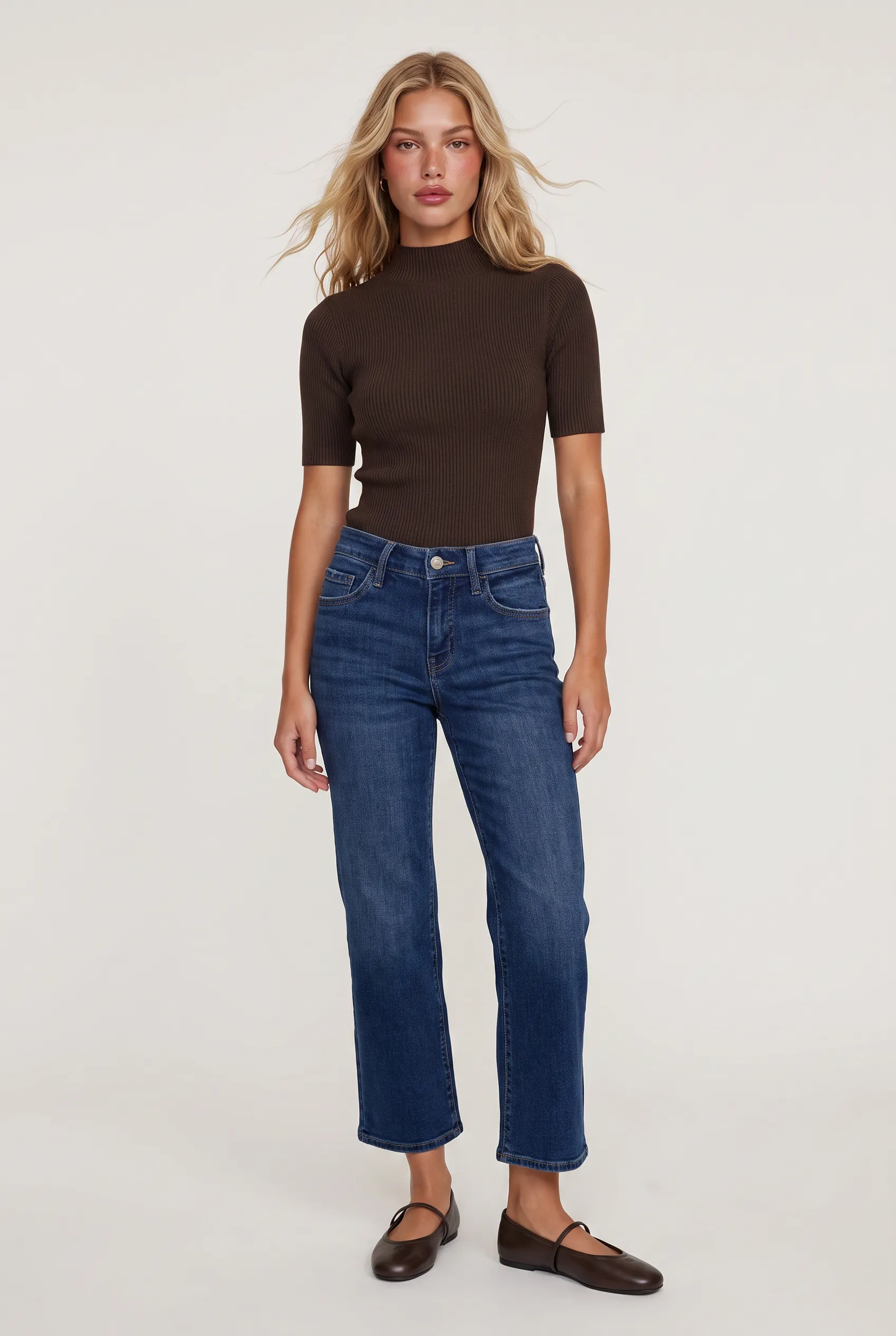 Mid Rise Slim Wide Crop sold by Mixology product image thumbnail 2