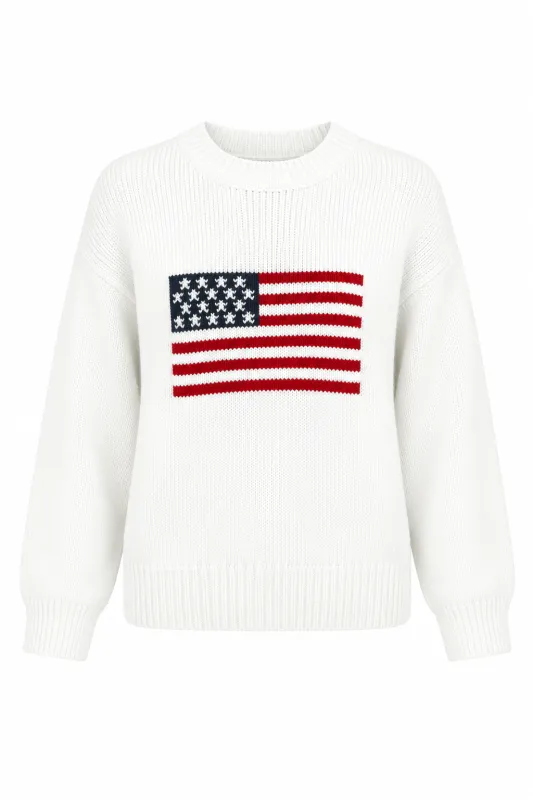 Stars & Stripes Flag Sweater made by Mixology
