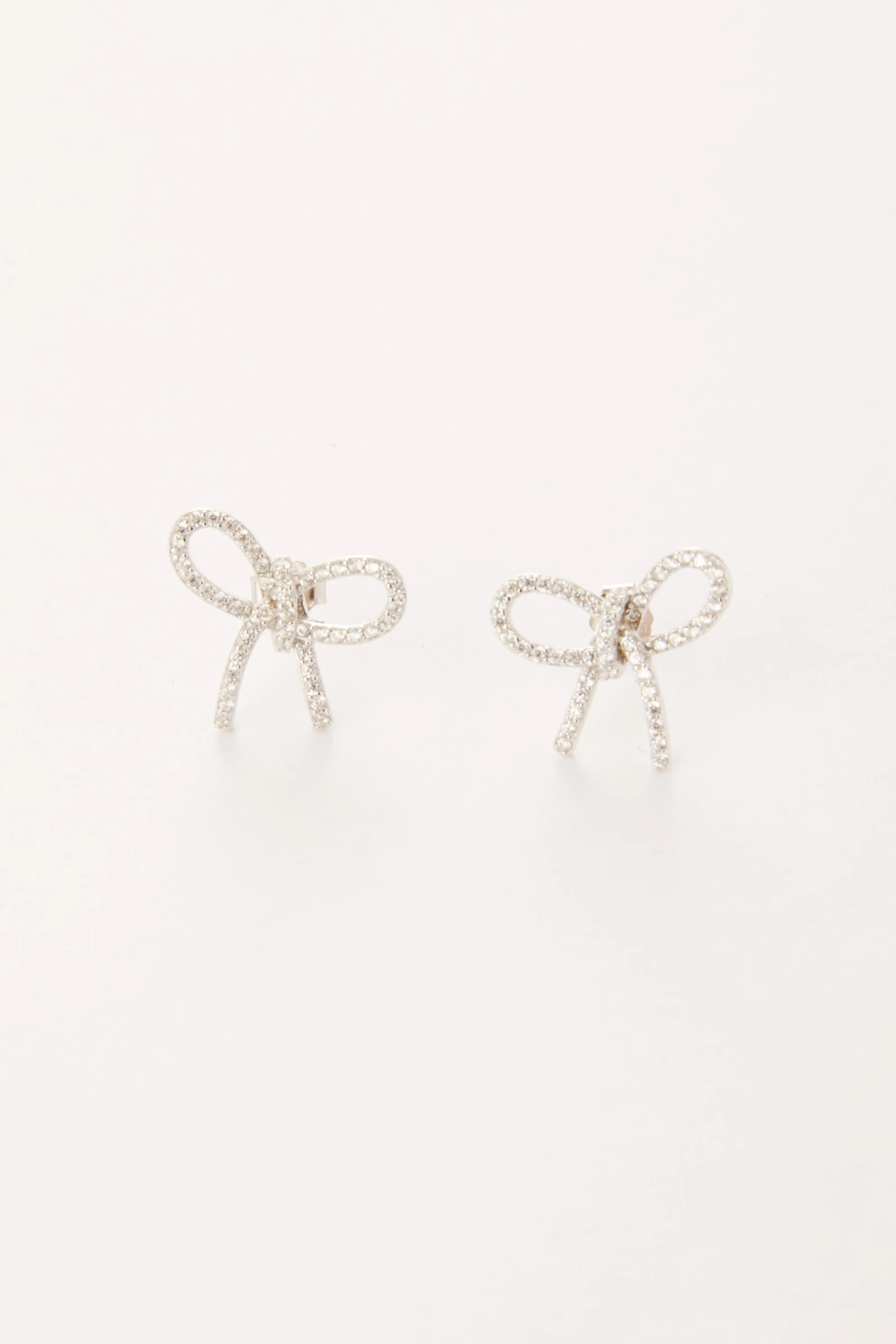 Blaire Cubic Zirconia Bow Studs sold by Mixology product image thumbnail 2