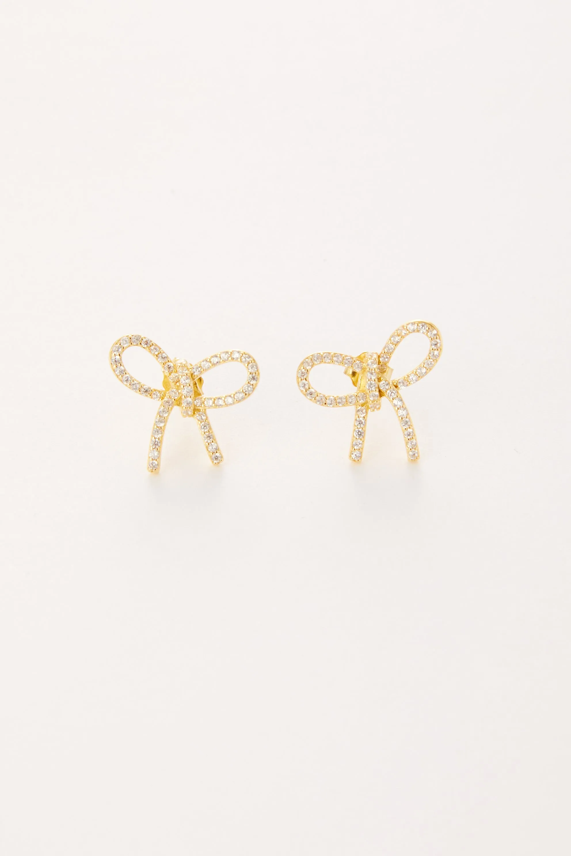 Blaire Cubic Zirconia Bow Studs sold by Mixology