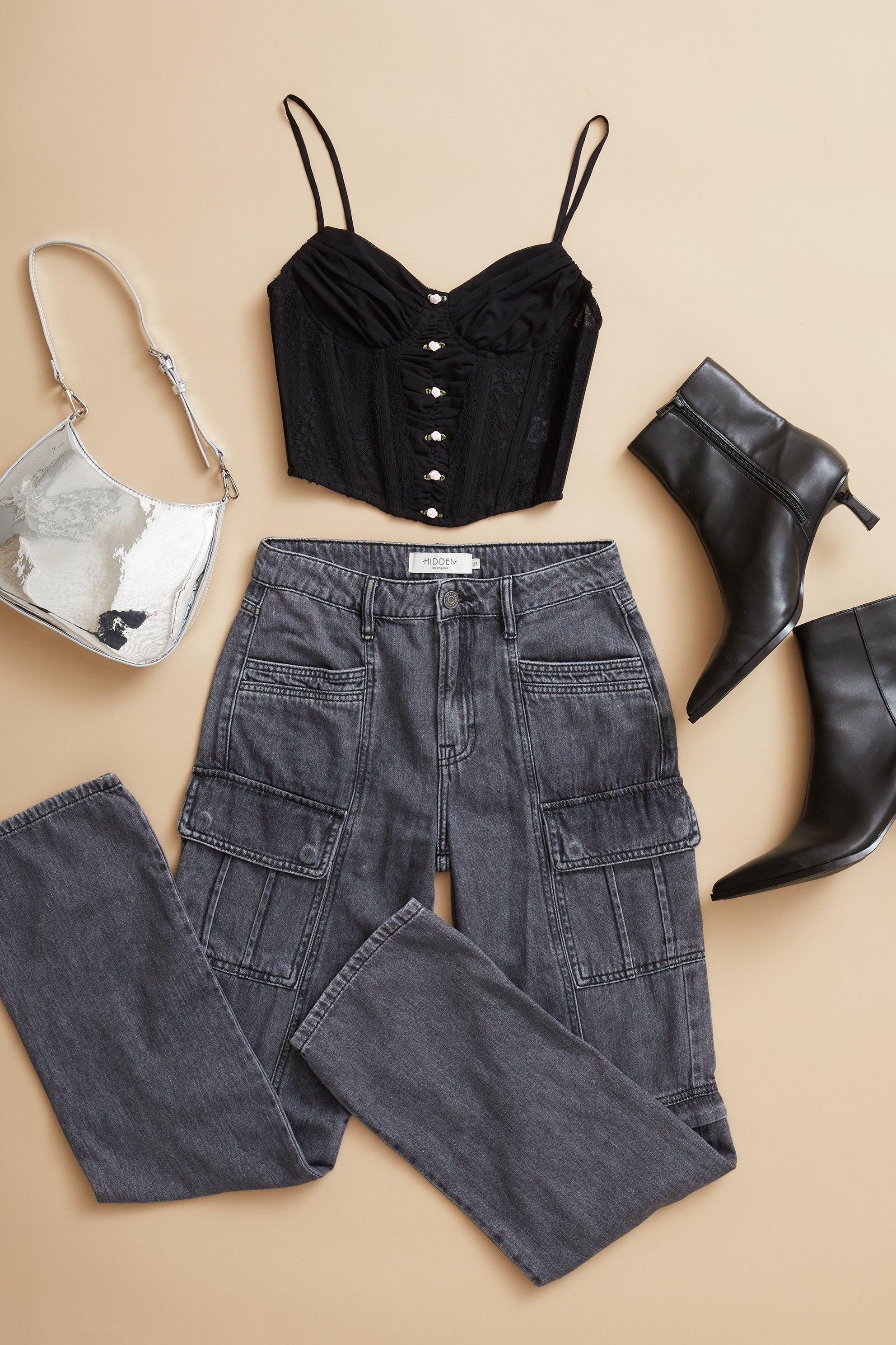 Nikki Cropped Tank sold by Mixology product image thumbnail 2