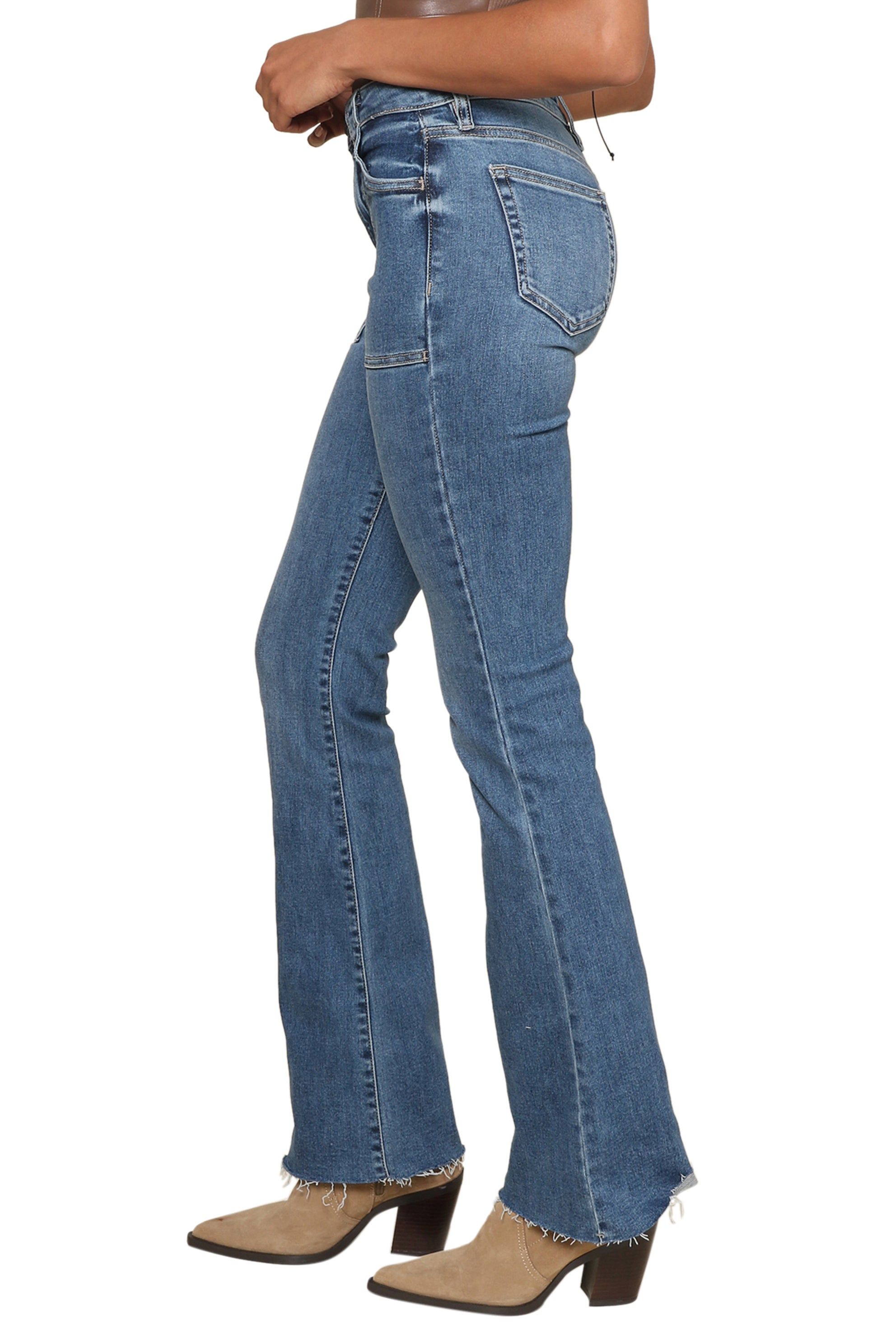 Happi Med Wash Raw Hem Flare sold by Mixology product image thumbnail 2