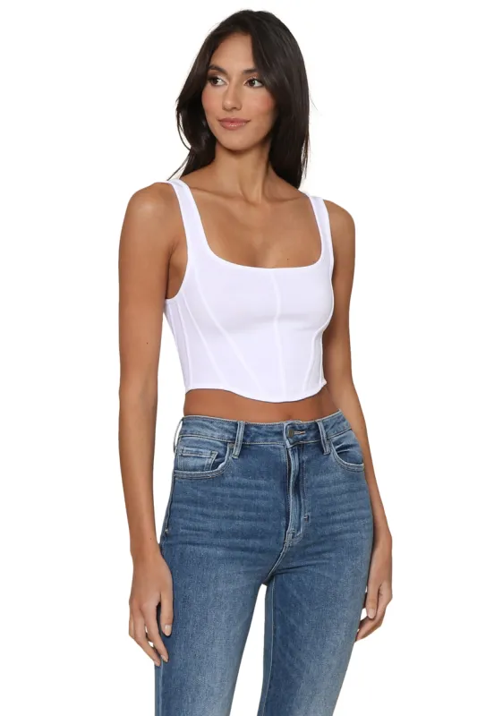 Built Up Strap Ribbed Corset sold by Mixology