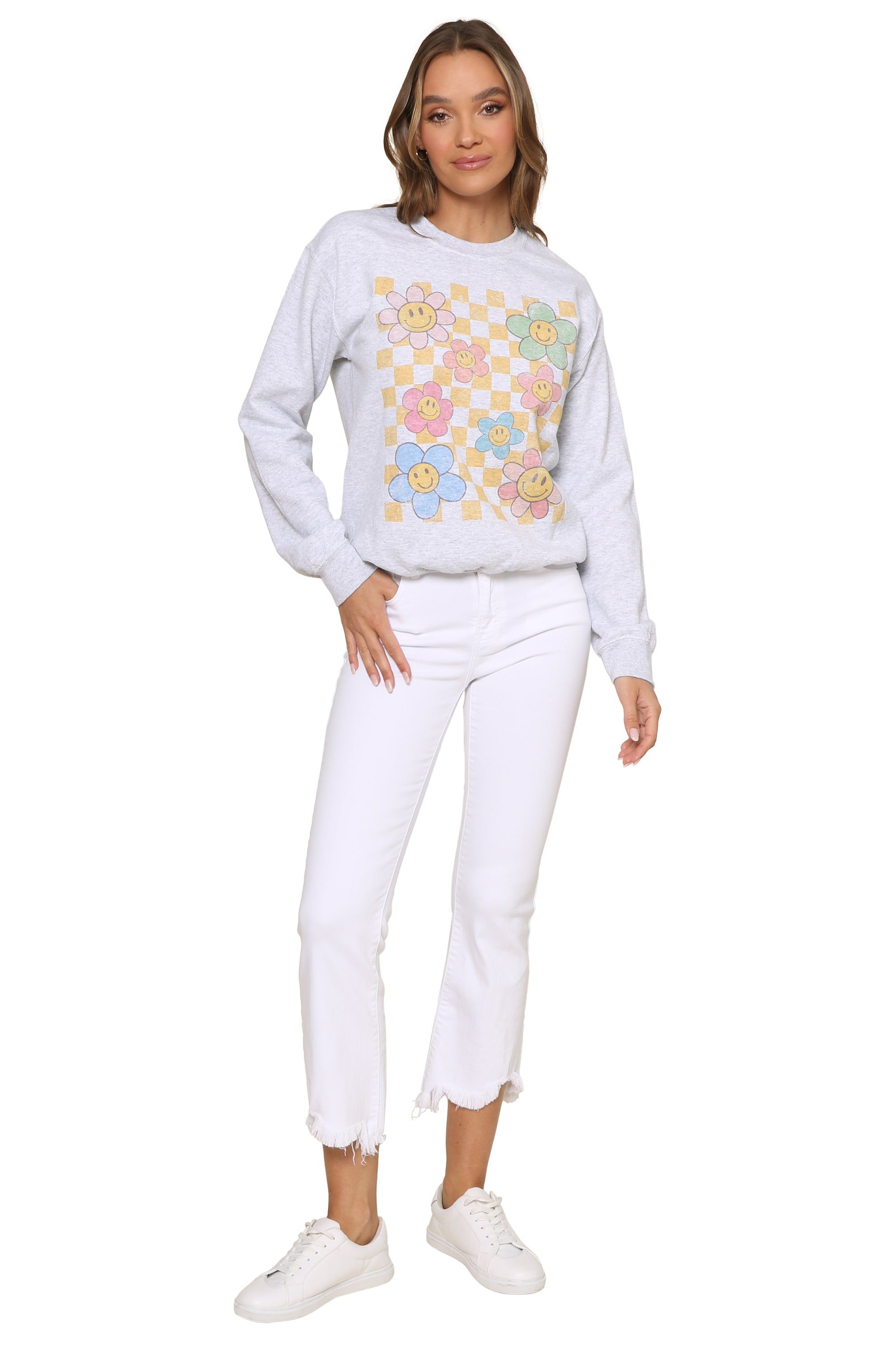 Happy Daisy Sweatshirt sold by Mixology product image thumbnail 2