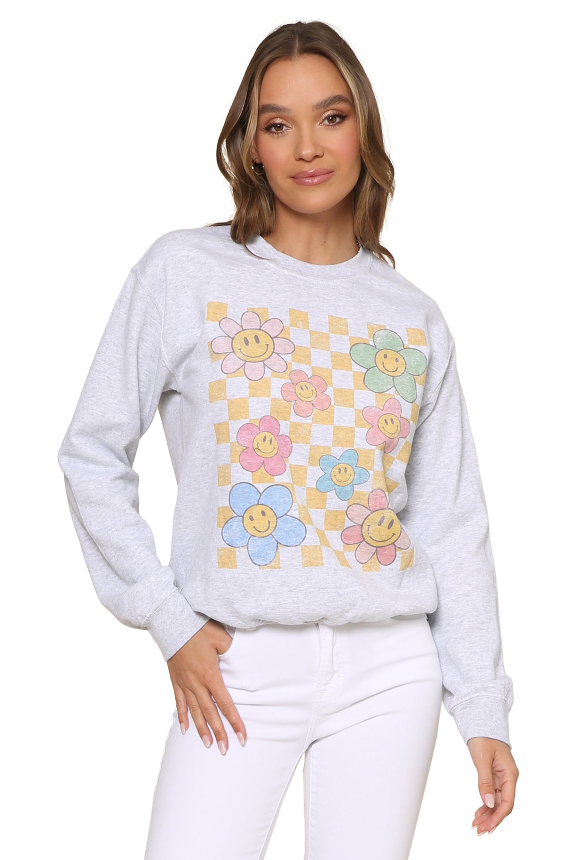 Happy Daisy Sweatshirt sold by Mixology