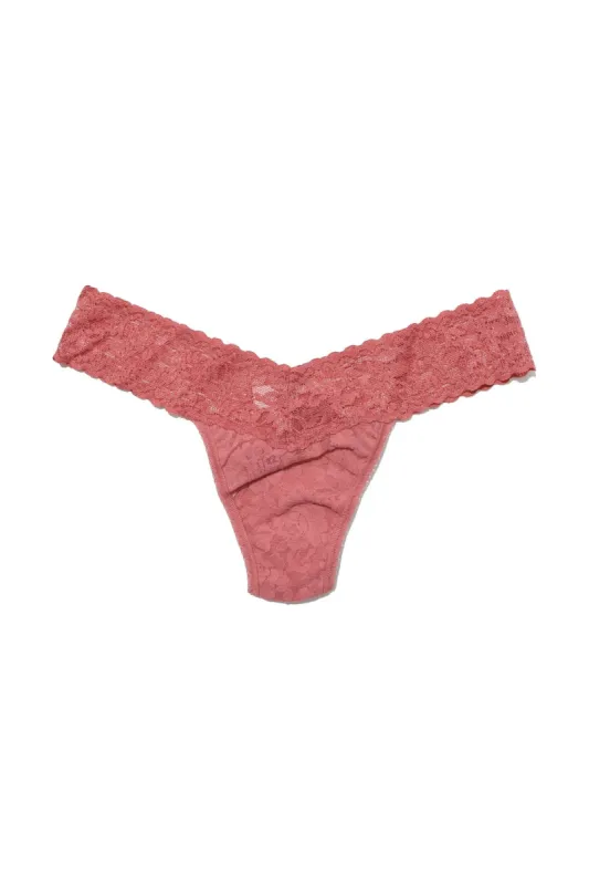 Signature Lace Low Rise Thong sold by Mixology