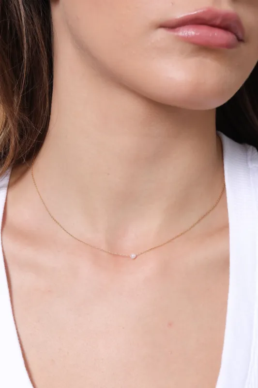 Clara Pearl Center Necklace sold by Mixology