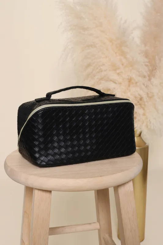 Diana Woven Cosmetic Bag sold by Mixology