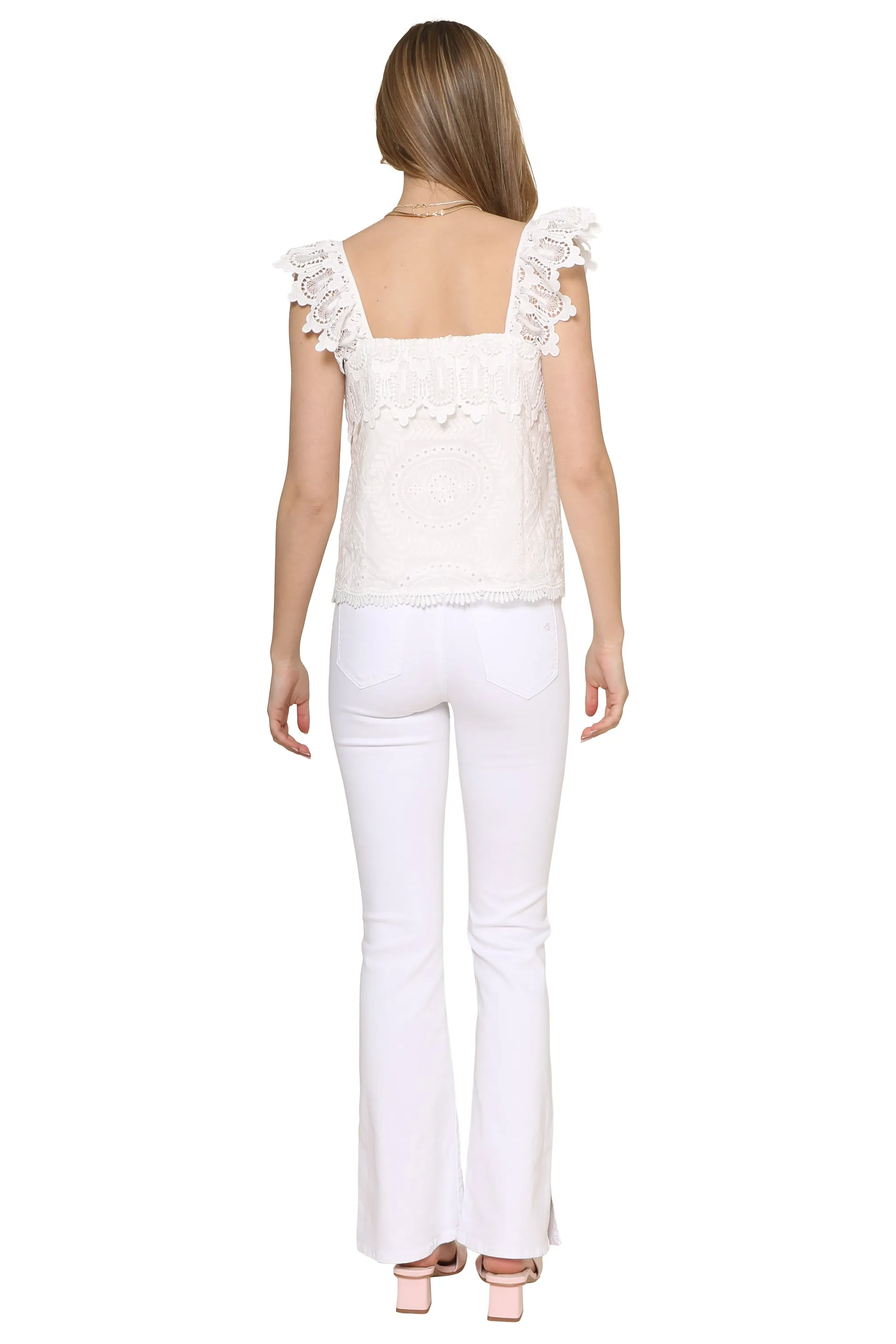 Betty Eyelet Tank sold by Mixology product image thumbnail 2