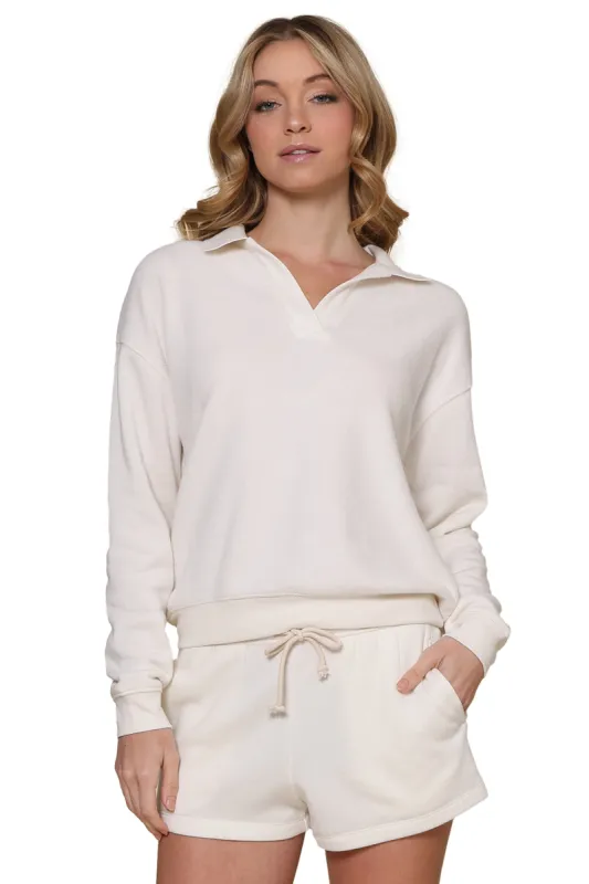 Nico Reverse Fleece Top sold by Mixology