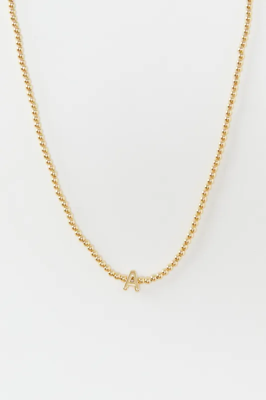 Brittany Initial Ball Choker sold by Mixology