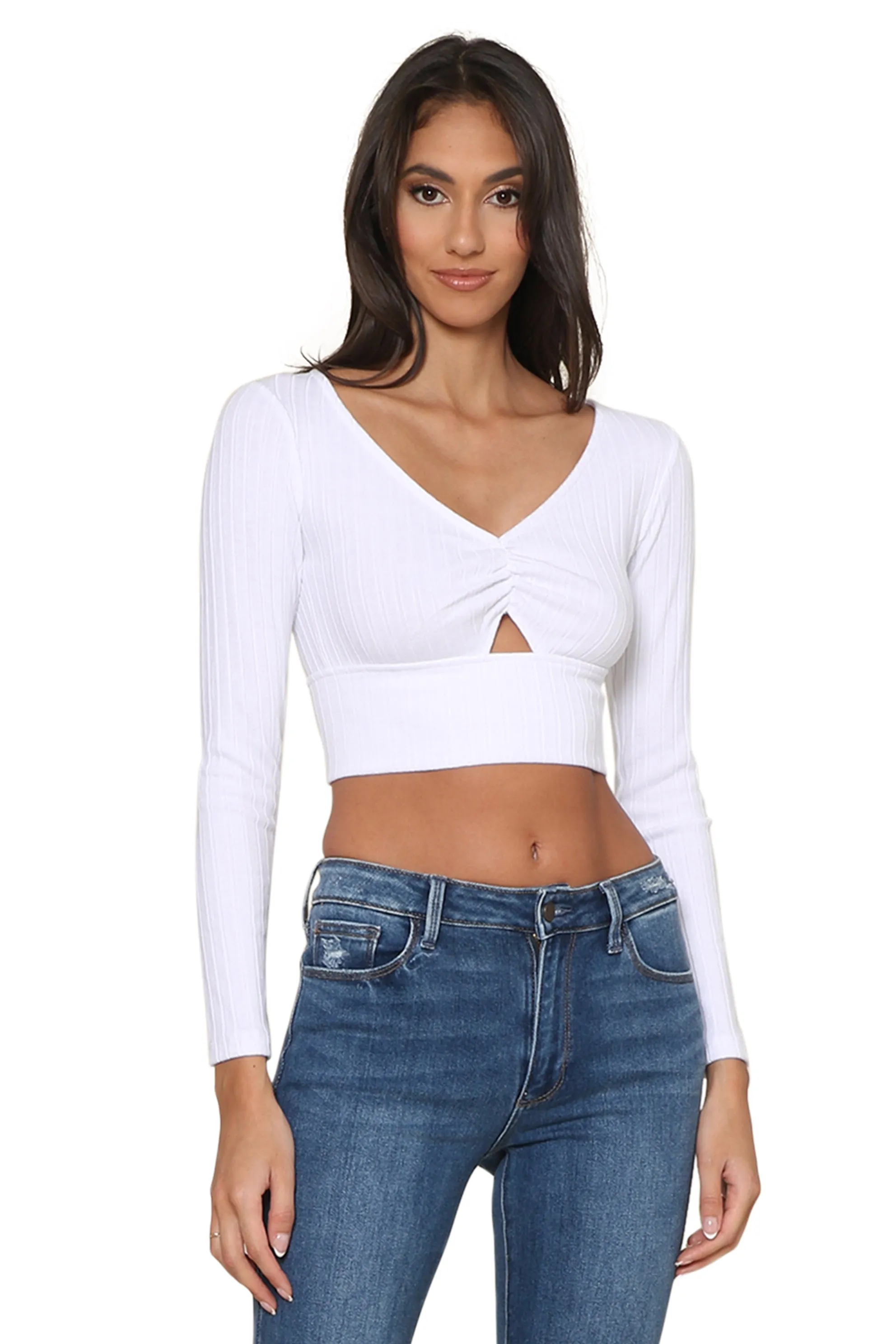 Bella Rib Long Sleeve Top sold by Mixology product image thumbnail 2