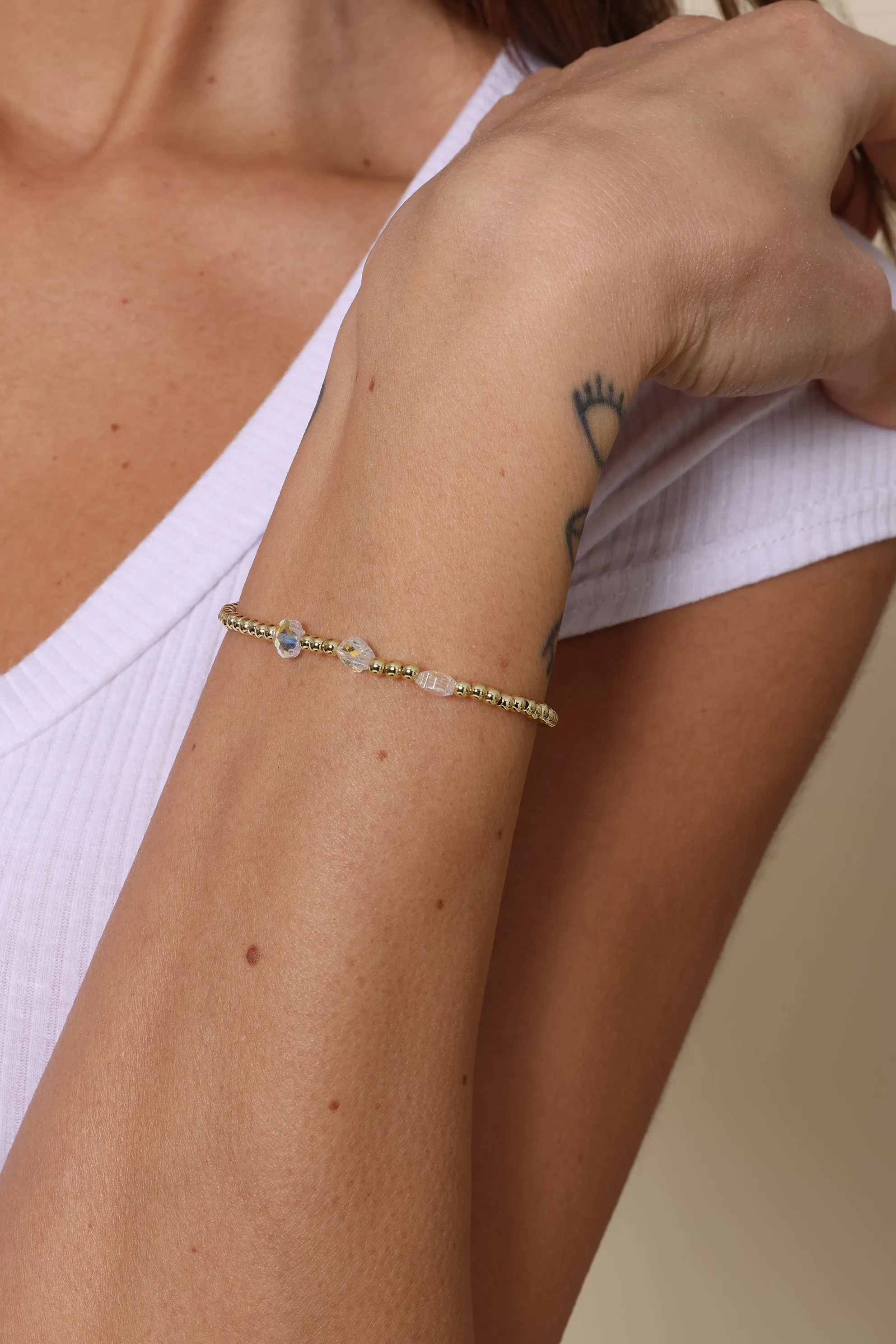 Herron Triple Crystal Clover Bracelet sold by Mixology product image thumbnail 2