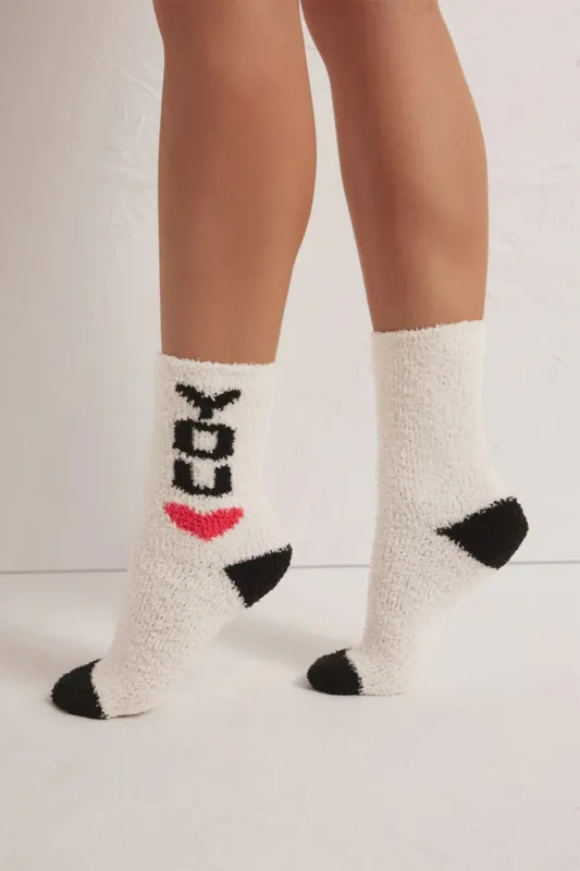 2-Pack Plush Love You Socks made by Mixology