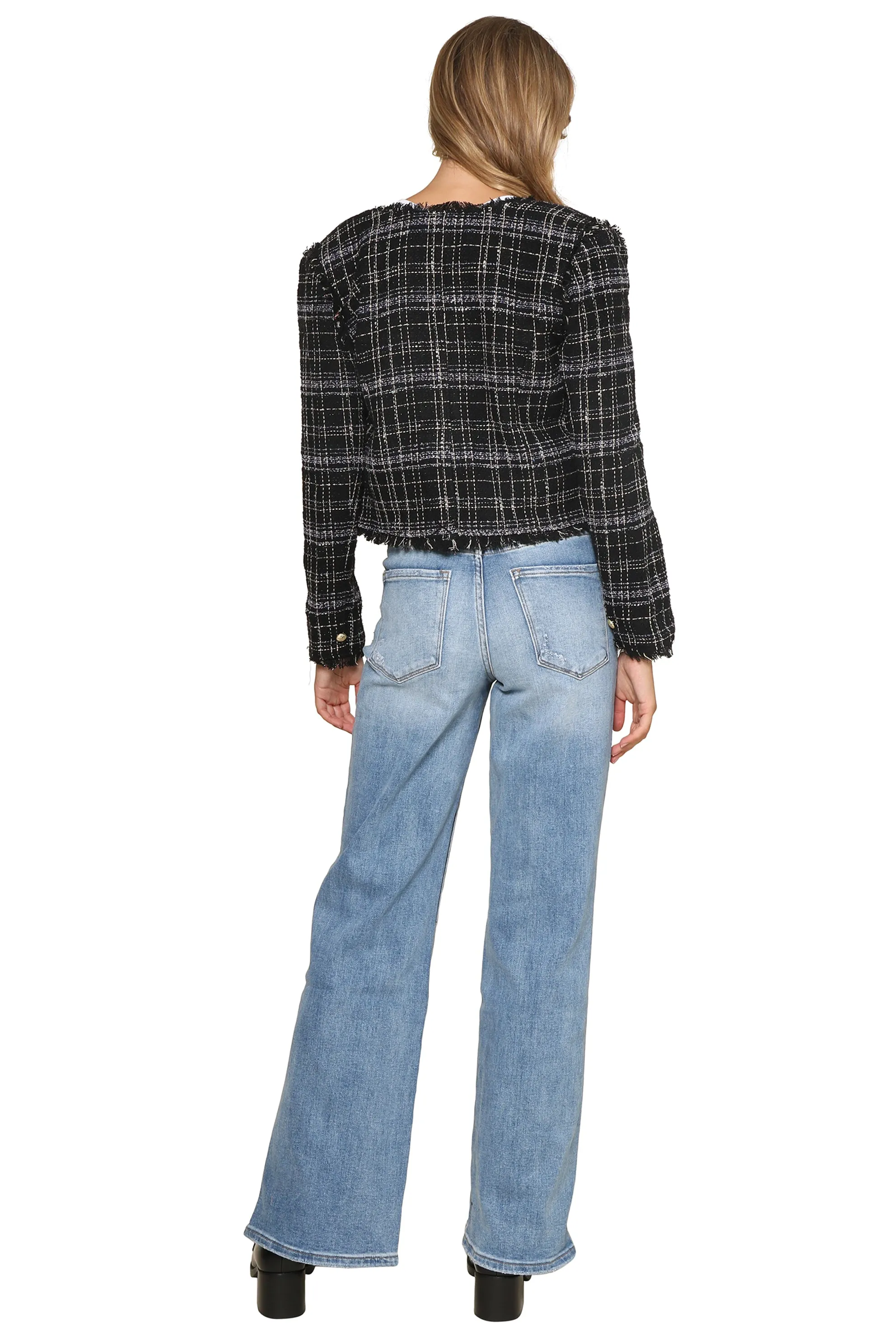 Crop Tweed Jacket sold by Mixology product image thumbnail 5