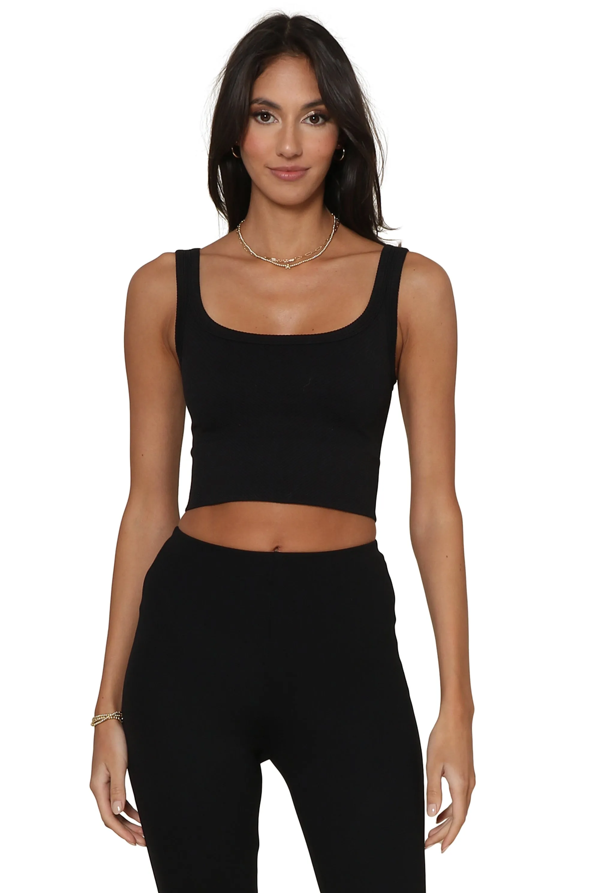 Chevron Ribbed Crop Top sold by Mixology product image thumbnail 2
