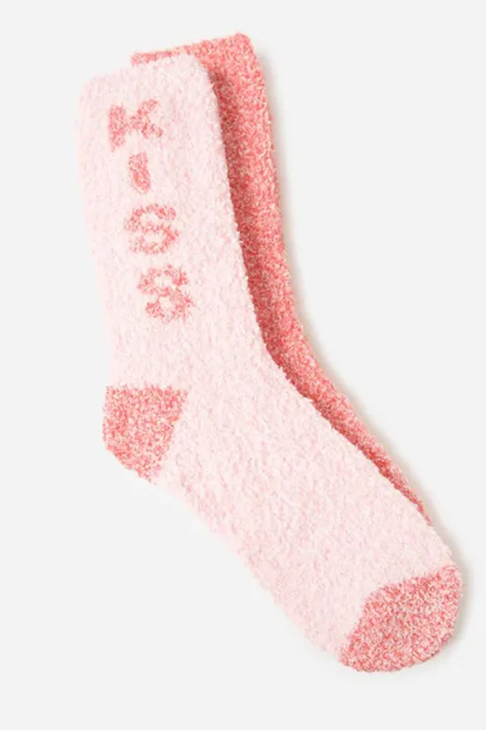 2-Pack Plush Kiss Socks sold by Mixology