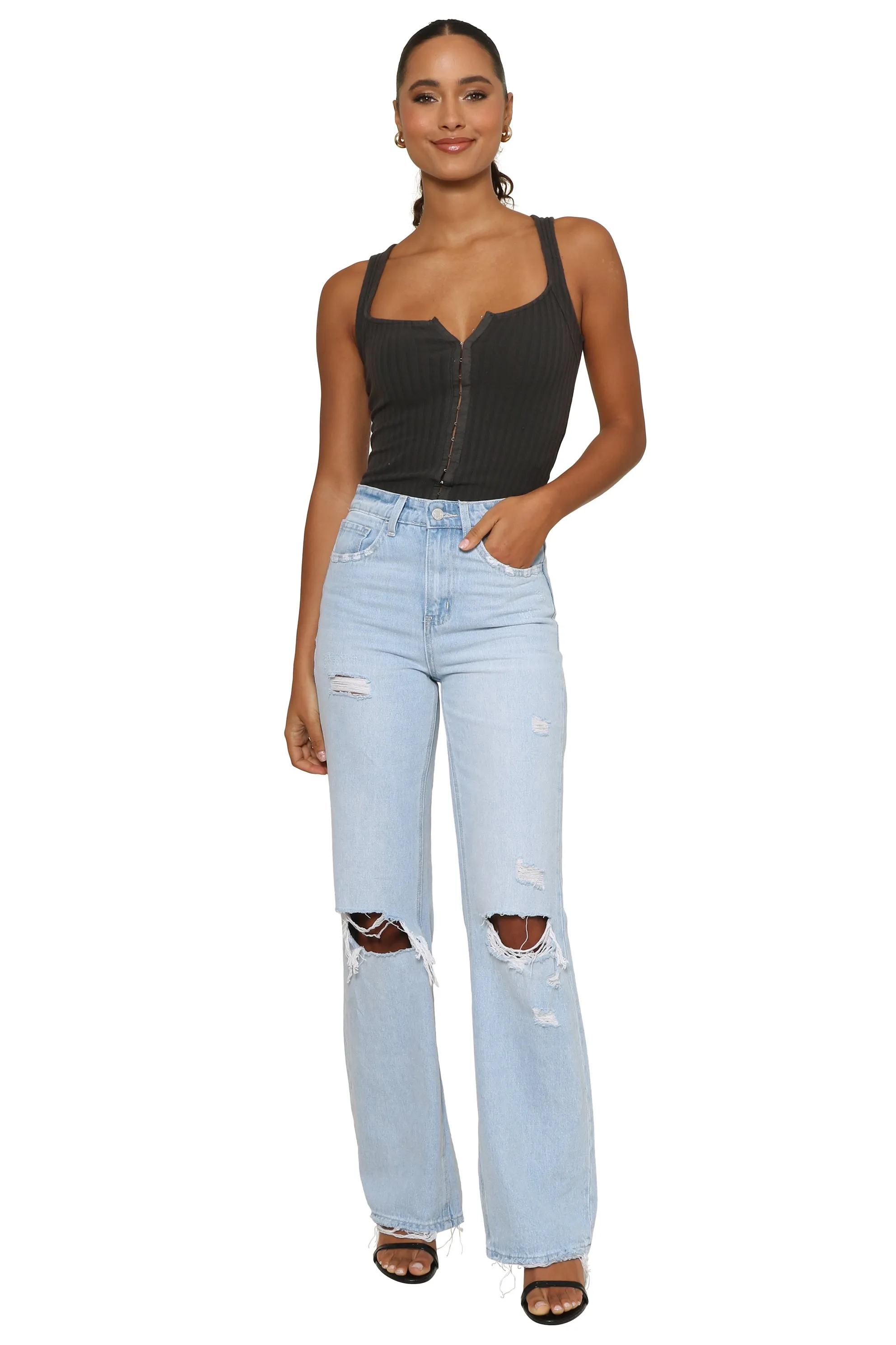 Emilia Hook & Eye Rib Tank sold by Mixology product image thumbnail 2