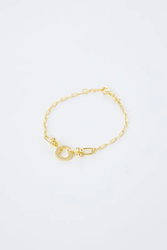 Jenica Link Bracelet With Cubic Zirconia sold by Mixology