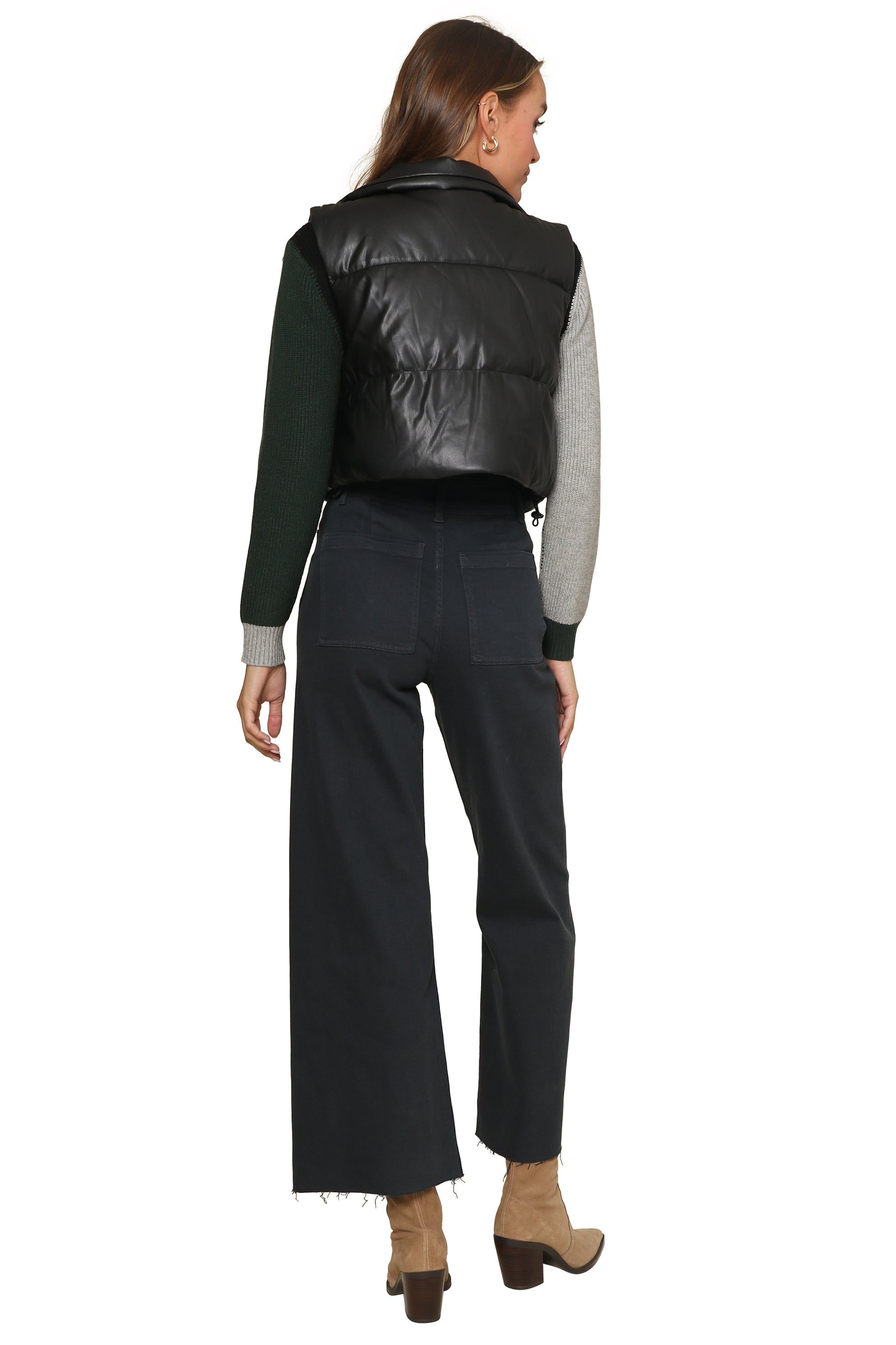 Barlow Faux Leather Vest sold by Mixology product image thumbnail 5