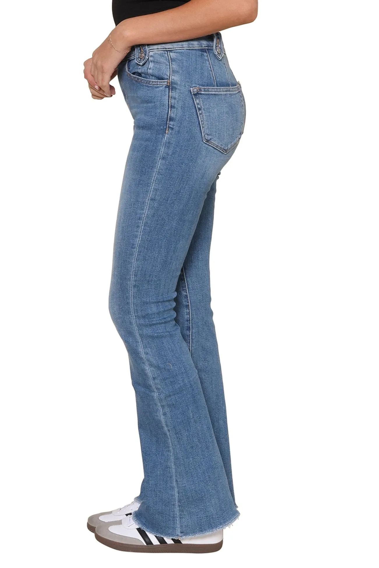 Spinel High Rise Flare with Waist Detail sold by Mixology product image thumbnail 2