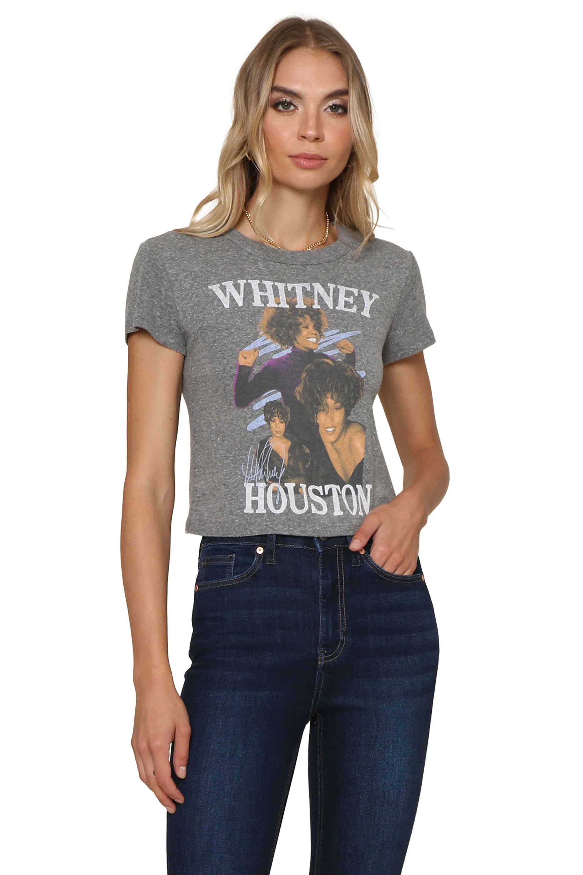 Whitney Houston Dance Shrunken Tee sold by Mixology