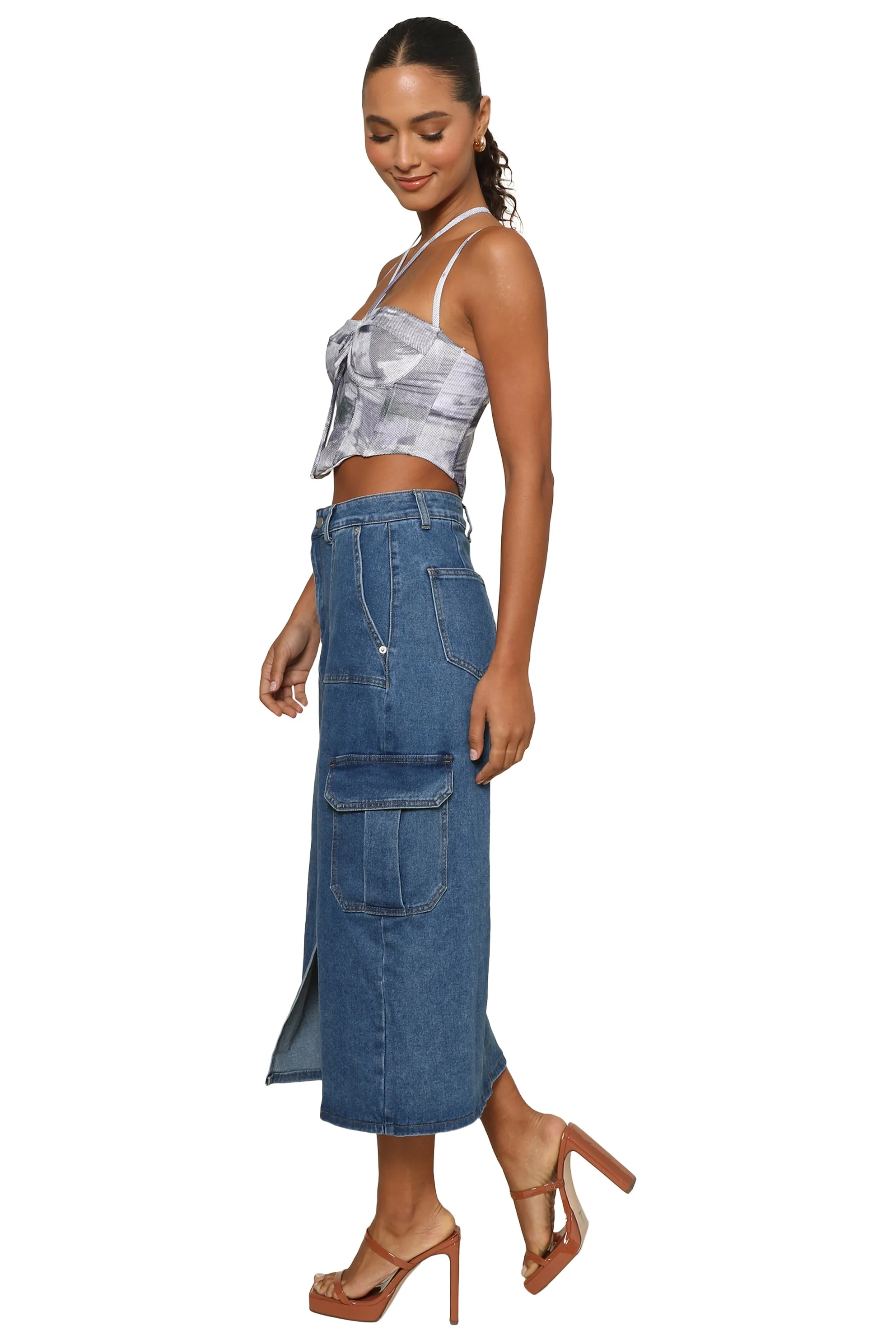 Austin Mesh Crop Top sold by Mixology product image thumbnail 4