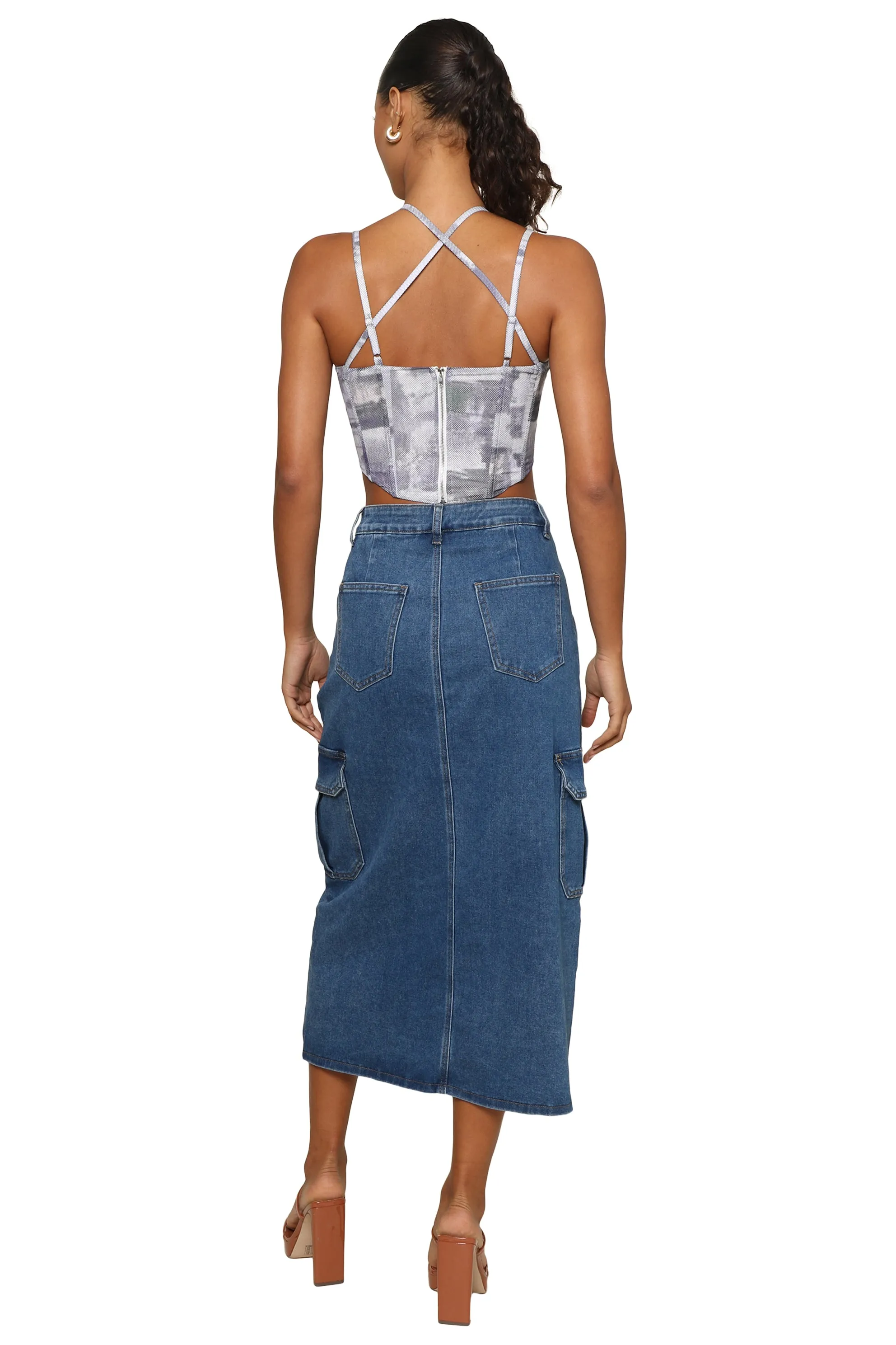 Austin Mesh Crop Top sold by Mixology product image thumbnail 5