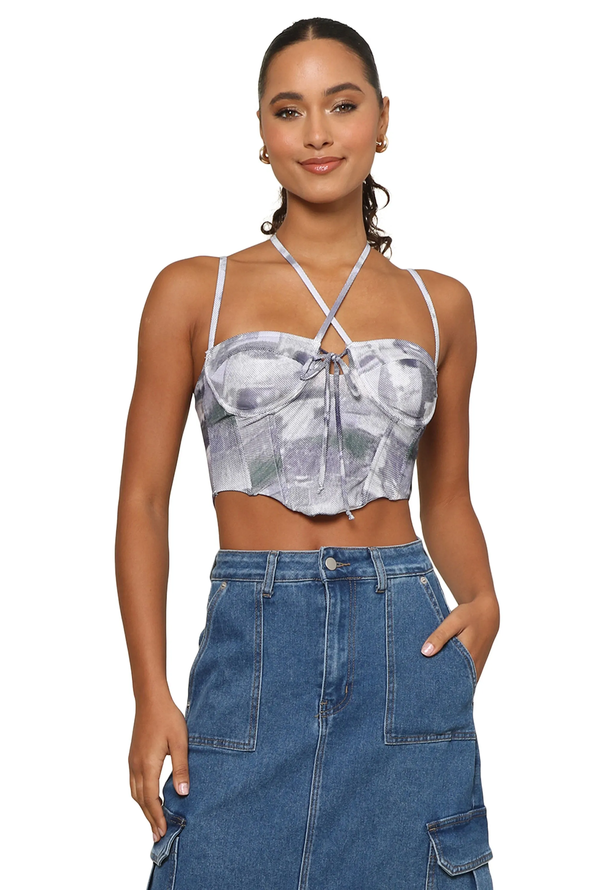 Austin Mesh Crop Top sold by Mixology product image thumbnail 2