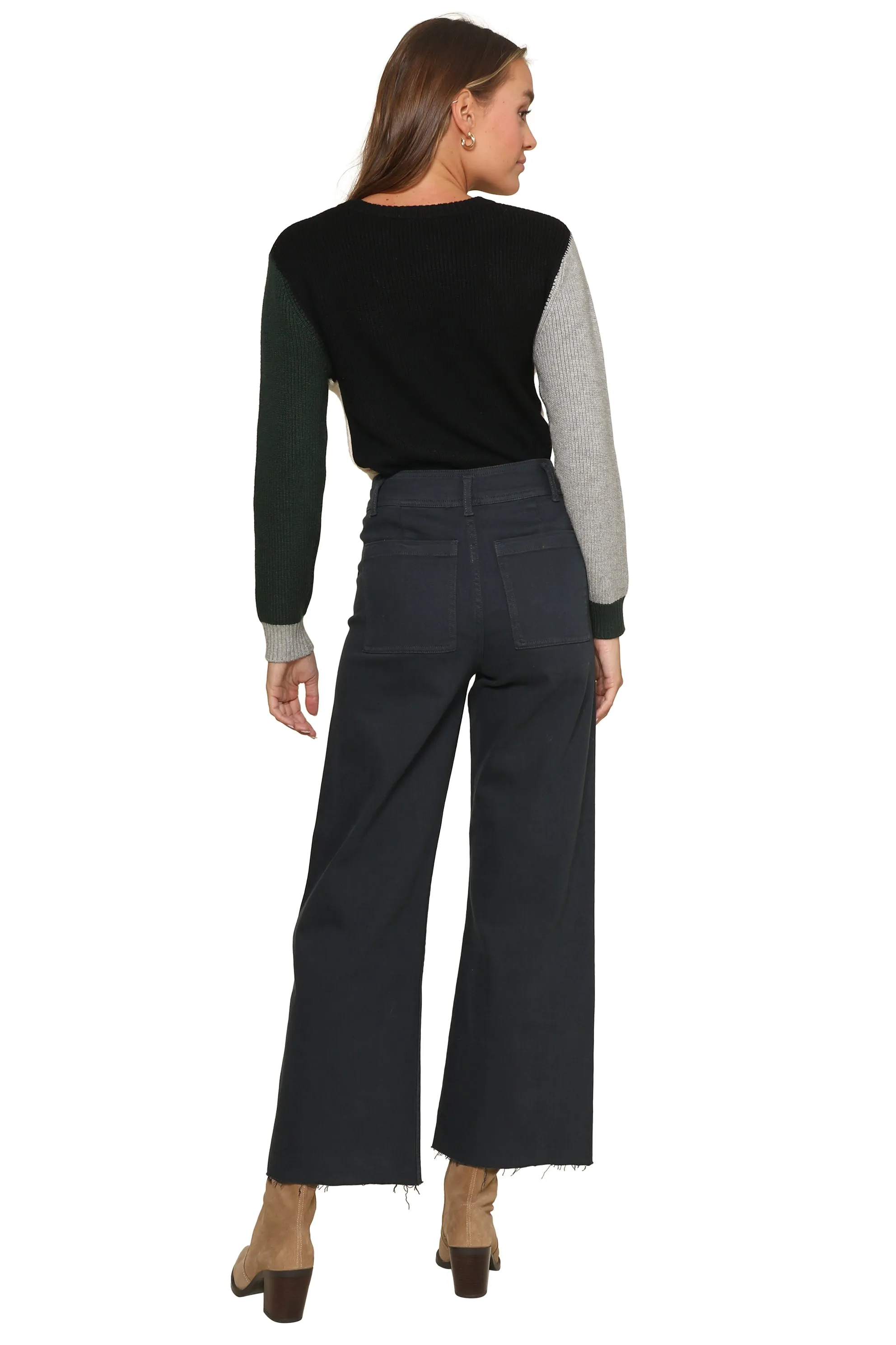 Crew Neck Whipstitch Sweater sold by Mixology product image thumbnail 4