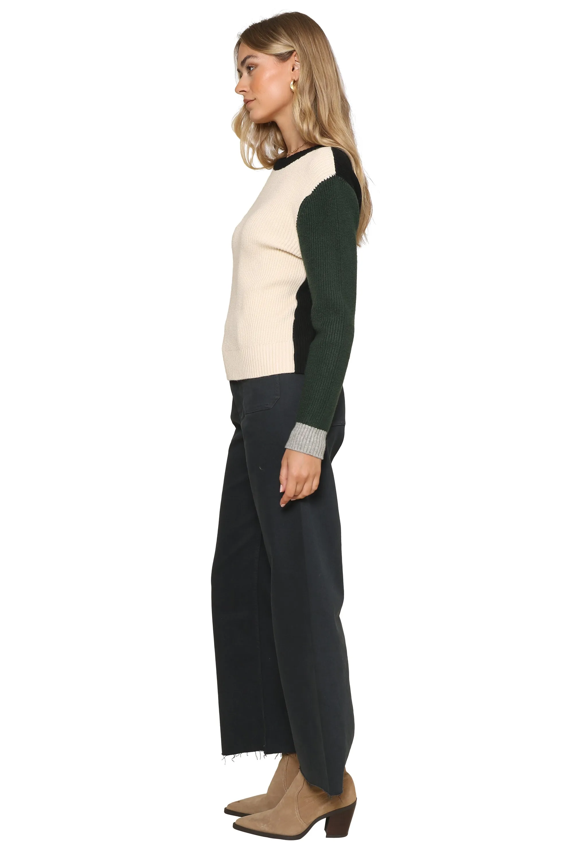 Crew Neck Whipstitch Sweater sold by Mixology product image thumbnail 3