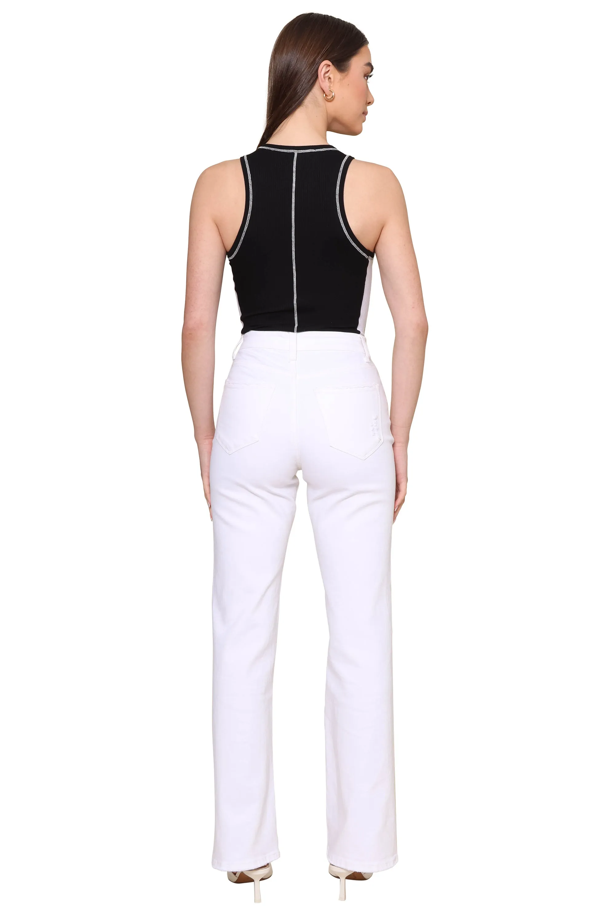 Frankie Contrast Rib Tank sold by Mixology product image thumbnail 5