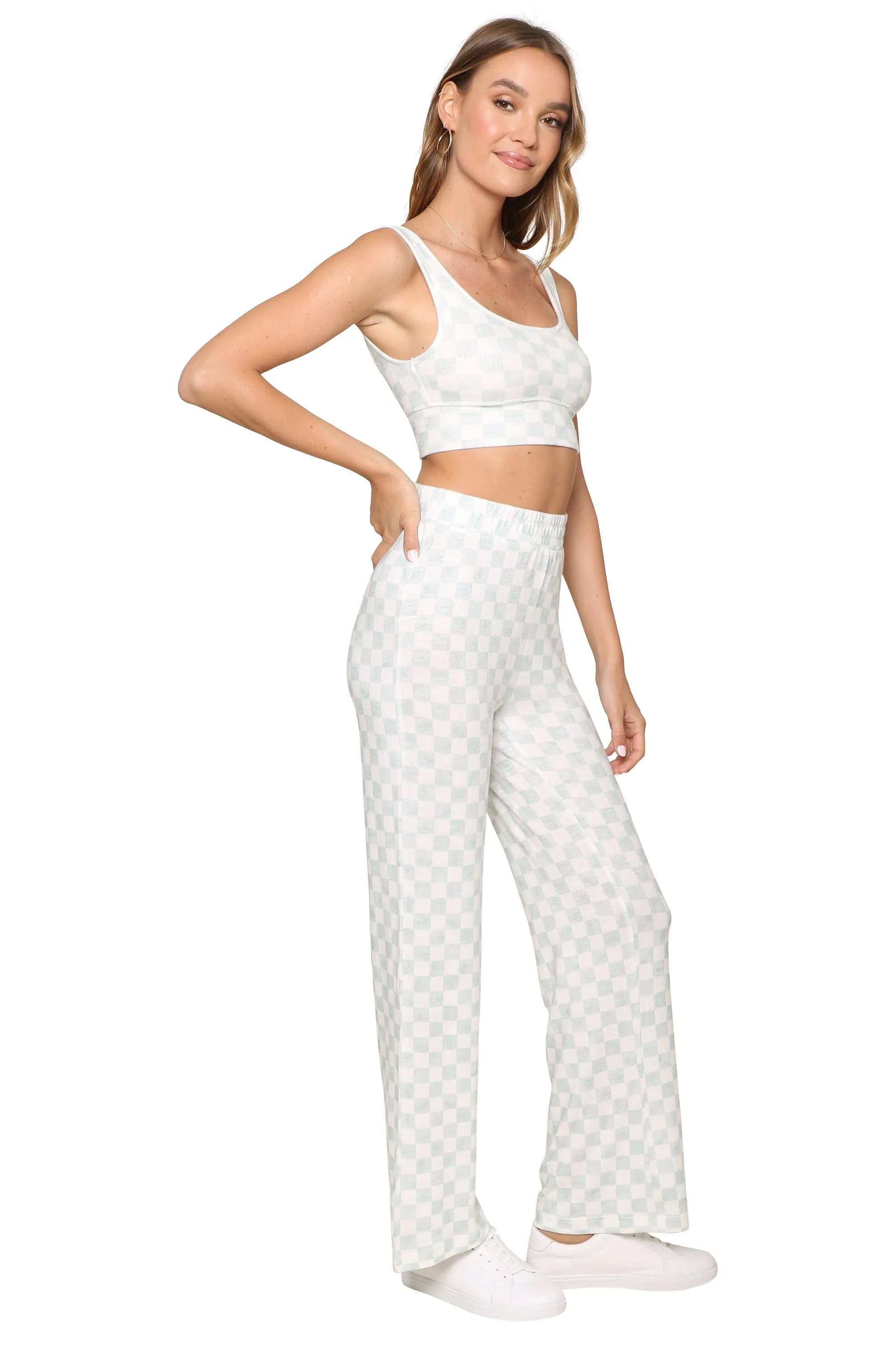 Zoe Checker Tank Bra sold by Mixology product image thumbnail 3