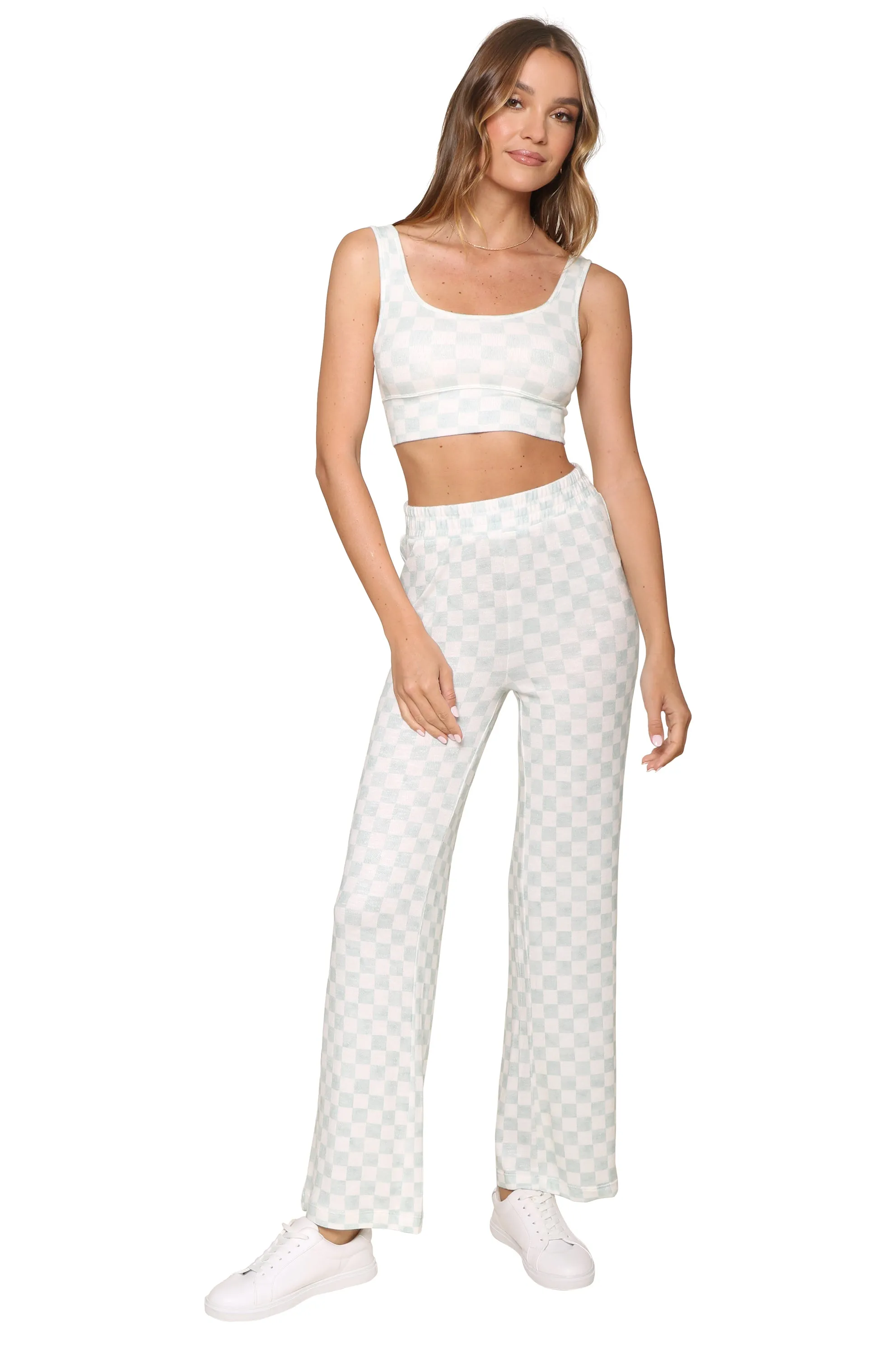 Zoe Checker Tank Bra sold by Mixology product image thumbnail 2