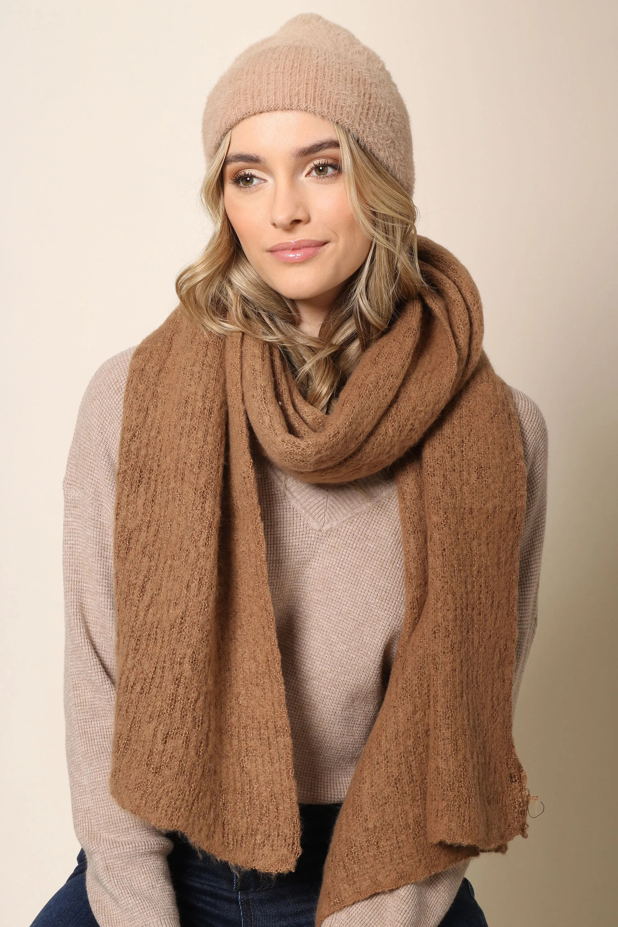 Milan Solid Cozy Scarf sold by Mixology product image thumbnail 3