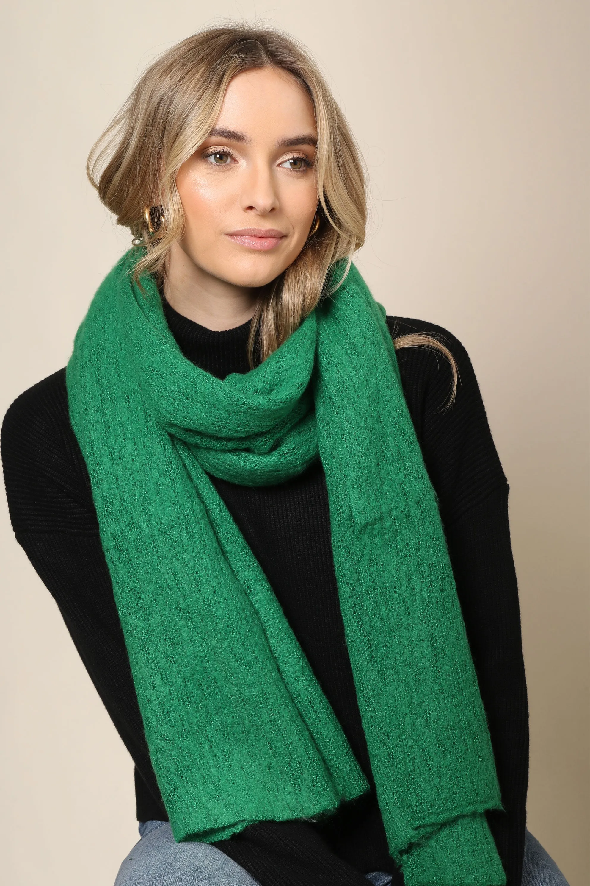 Milan Solid Cozy Scarf sold by Mixology product image thumbnail 4