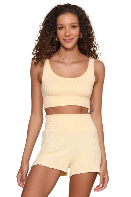 Zoe Rib Tank Bra sold by Mixology