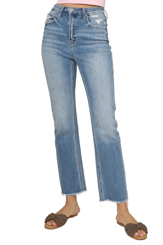 Super High Rise Straight Leg Jeans sold by Mixology