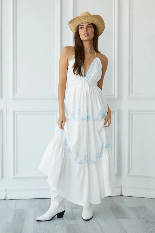Milo Embroidered Midi Dress sold by Mixology