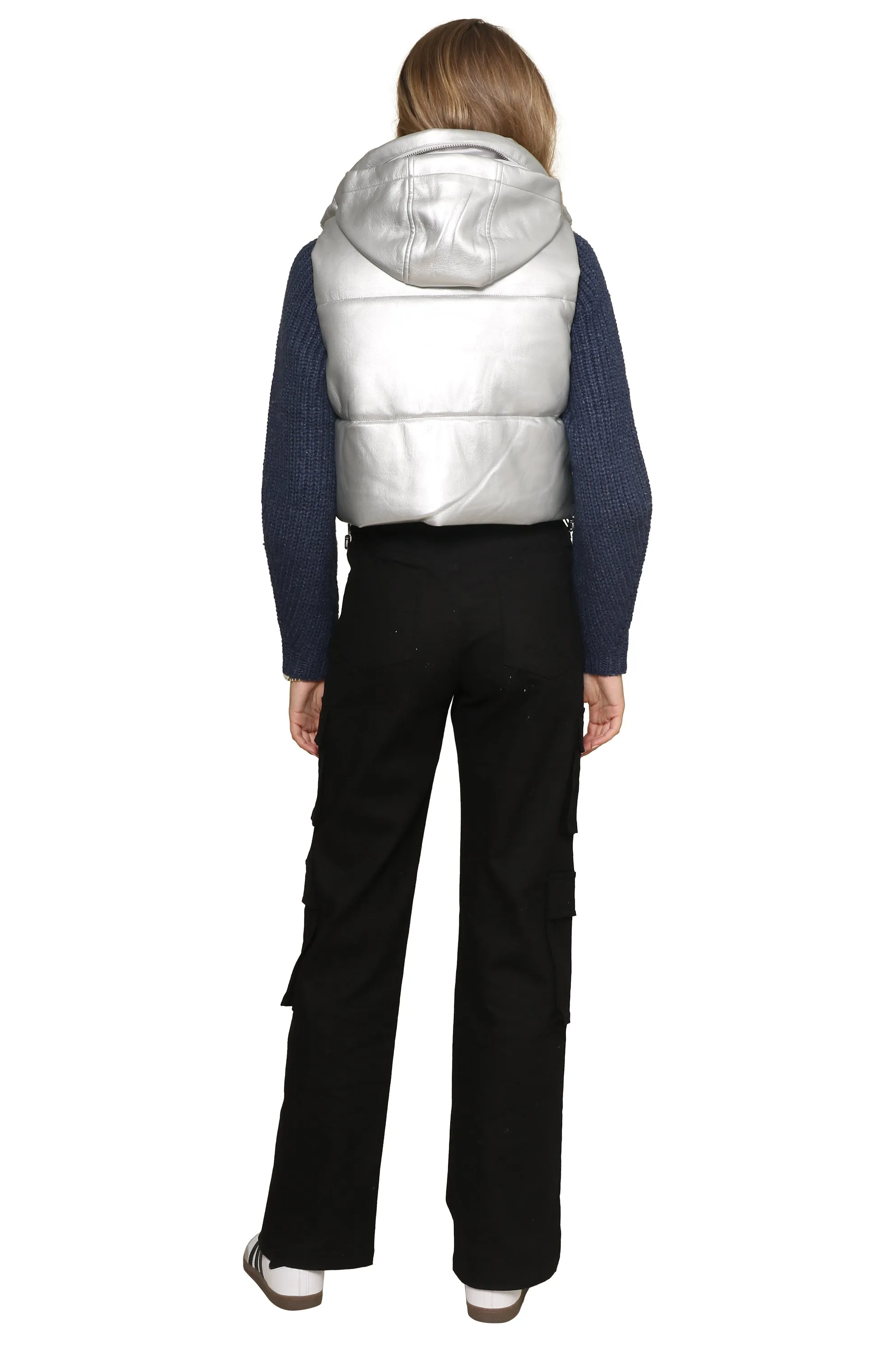 Shaun Metallic Puffer Vest sold by Mixology product image thumbnail 4