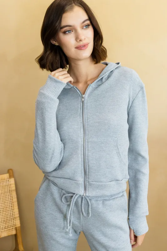Lazy Day Waffle Zip Up sold by Mixology