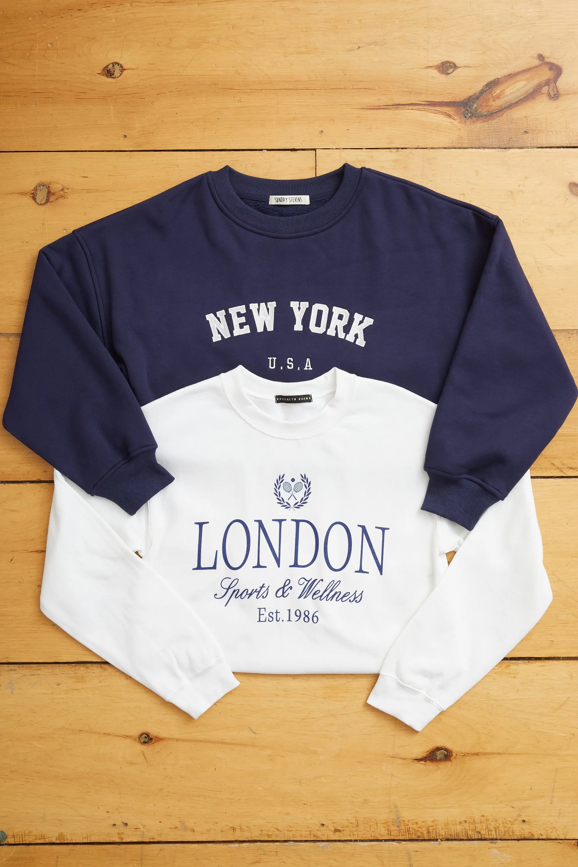 New York Embroidered Oversized Sweatshirt sold by Mixology product image thumbnail 2