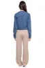 Collarless Denim Jacket sold by Mixology