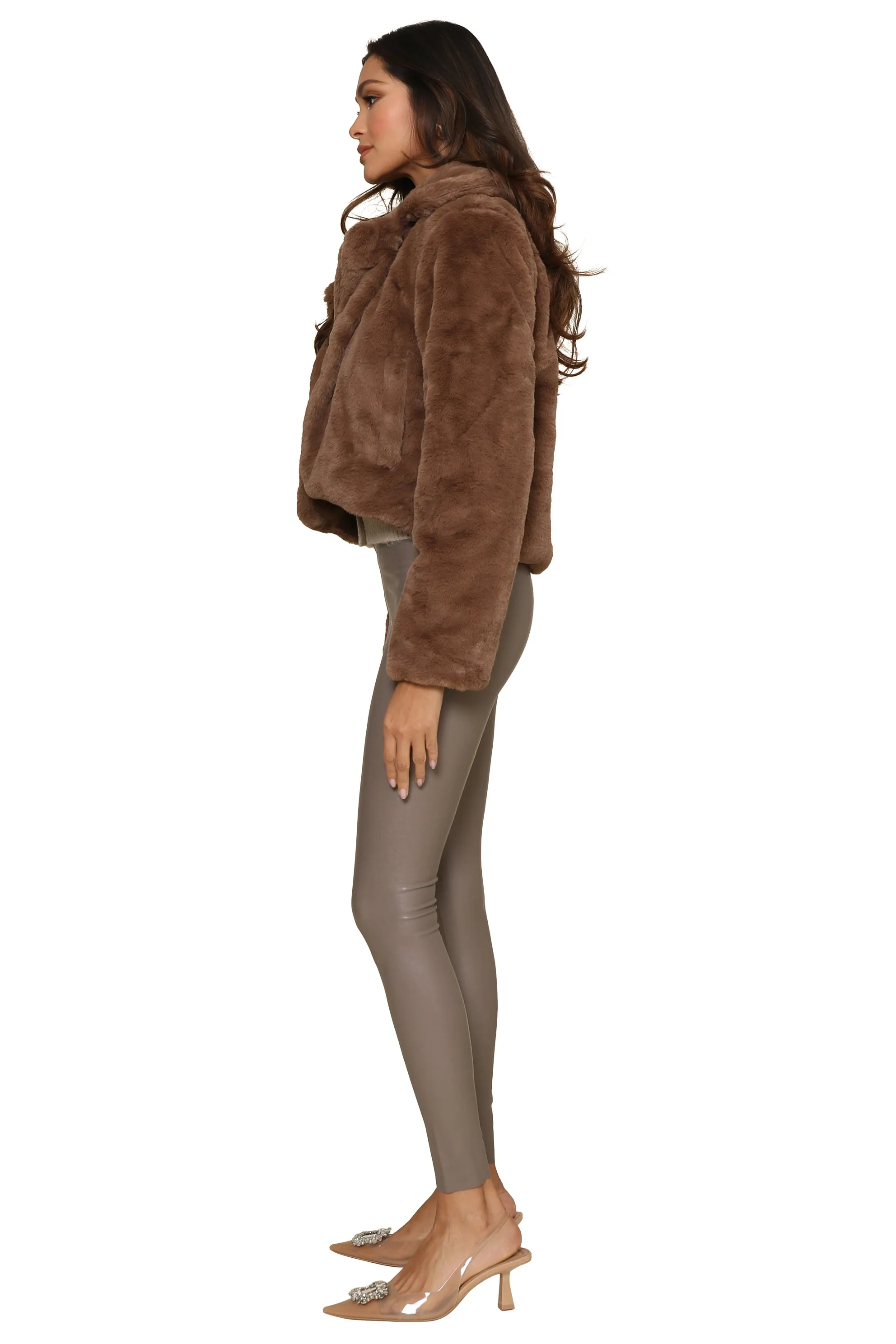 Danielle Faux Fur Jacket sold by Mixology product image thumbnail 3