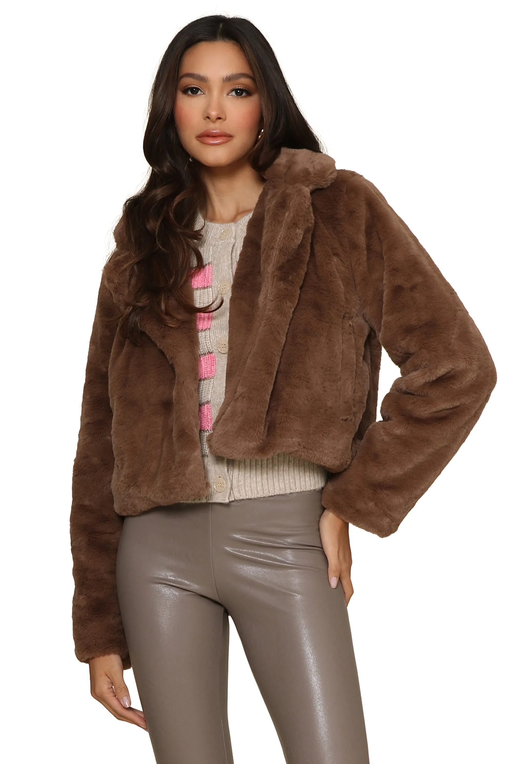 Danielle Faux Fur Jacket sold by Mixology product image thumbnail 2