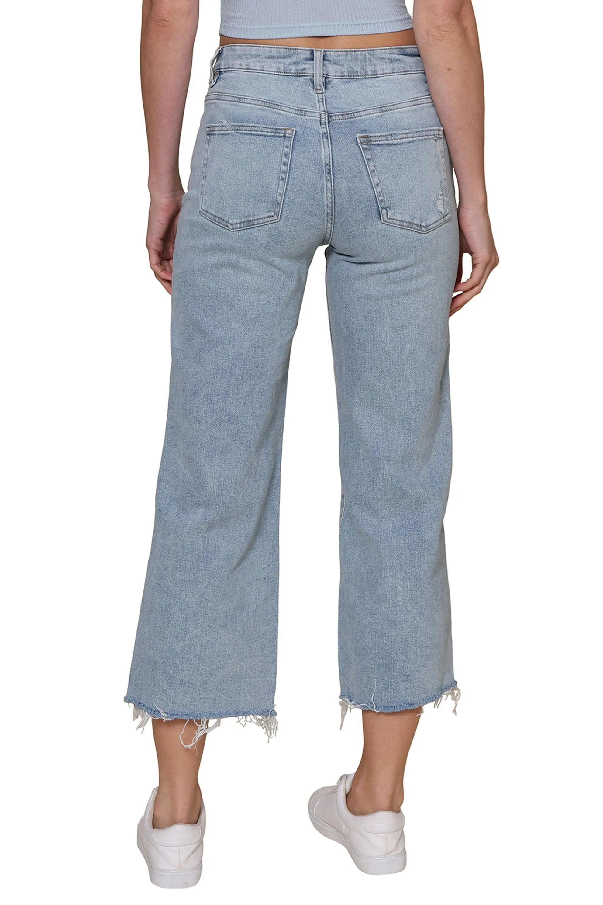 High Rise Ankle Wide Leg Jeans sold by Mixology product image thumbnail 3