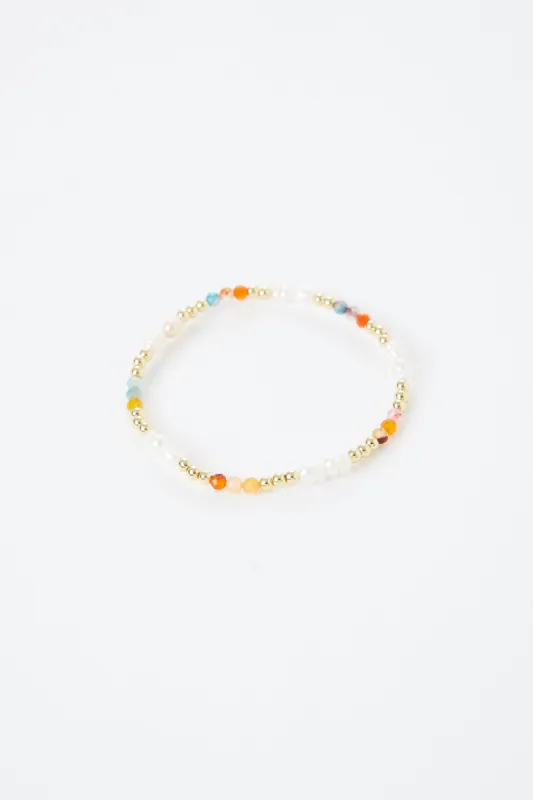 Nanette Bead Pearl Ball Bracelet made by Mixology
