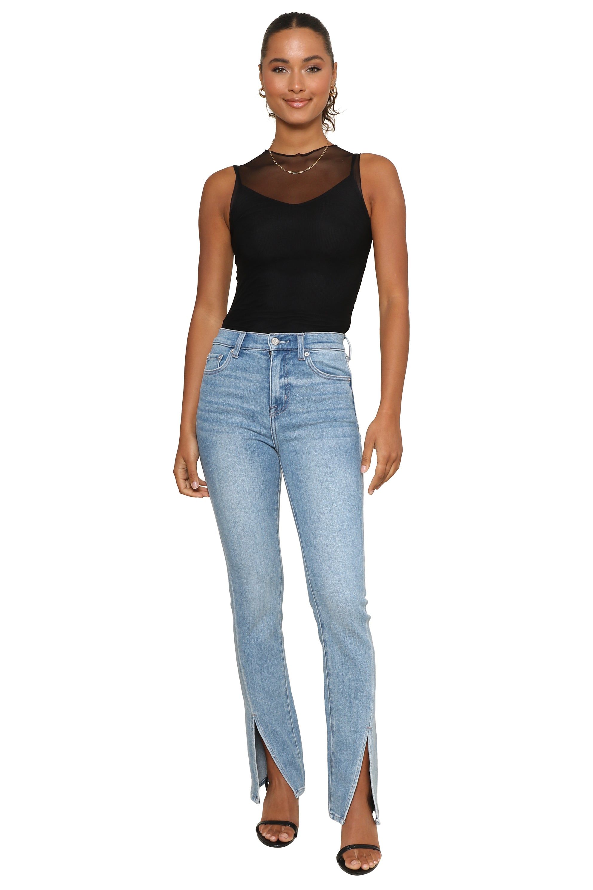 Twin Flame Layered Mesh Tank sold by Mixology product image thumbnail 2