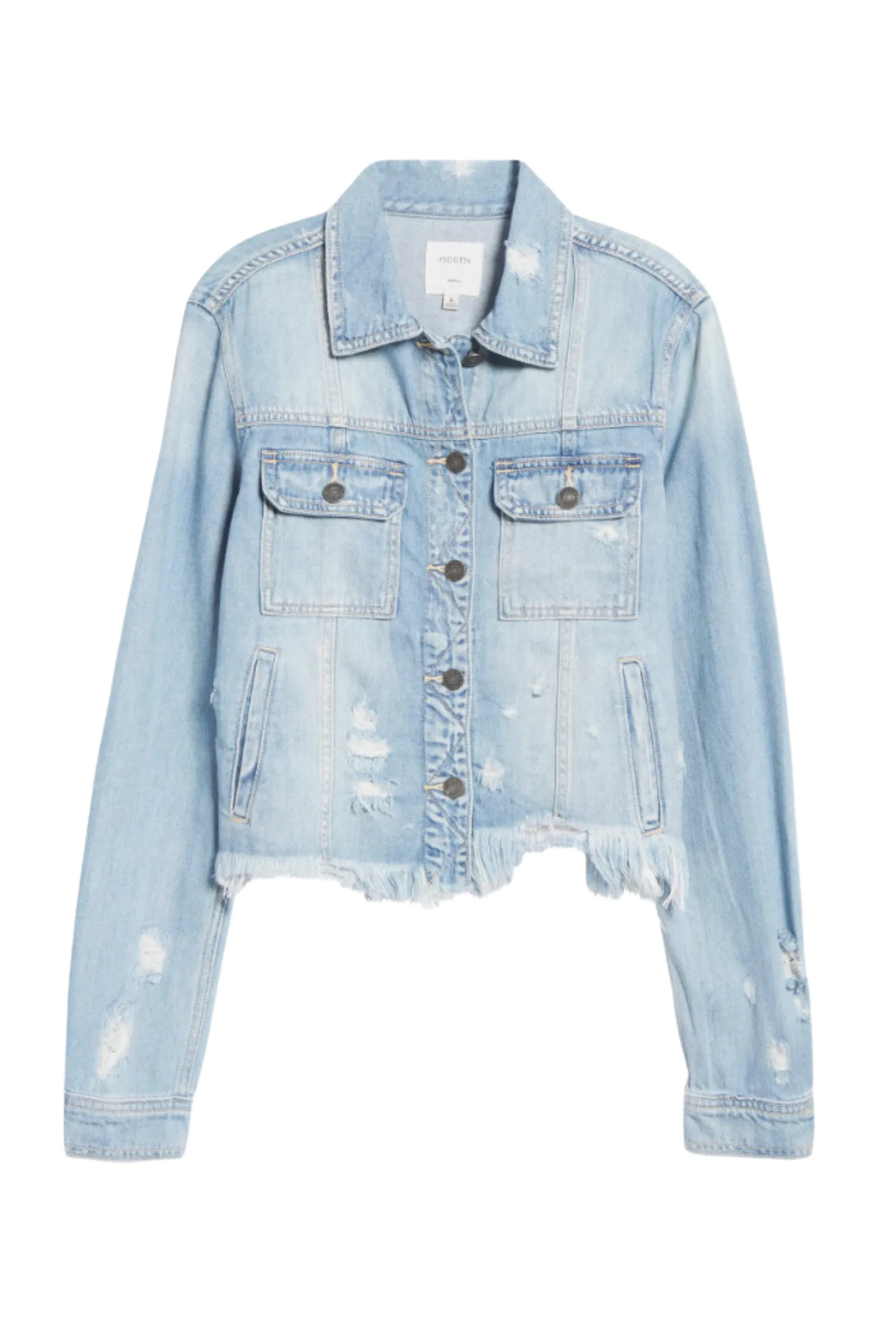 Frayed Denim Jacket sold by Mixology product image thumbnail 2
