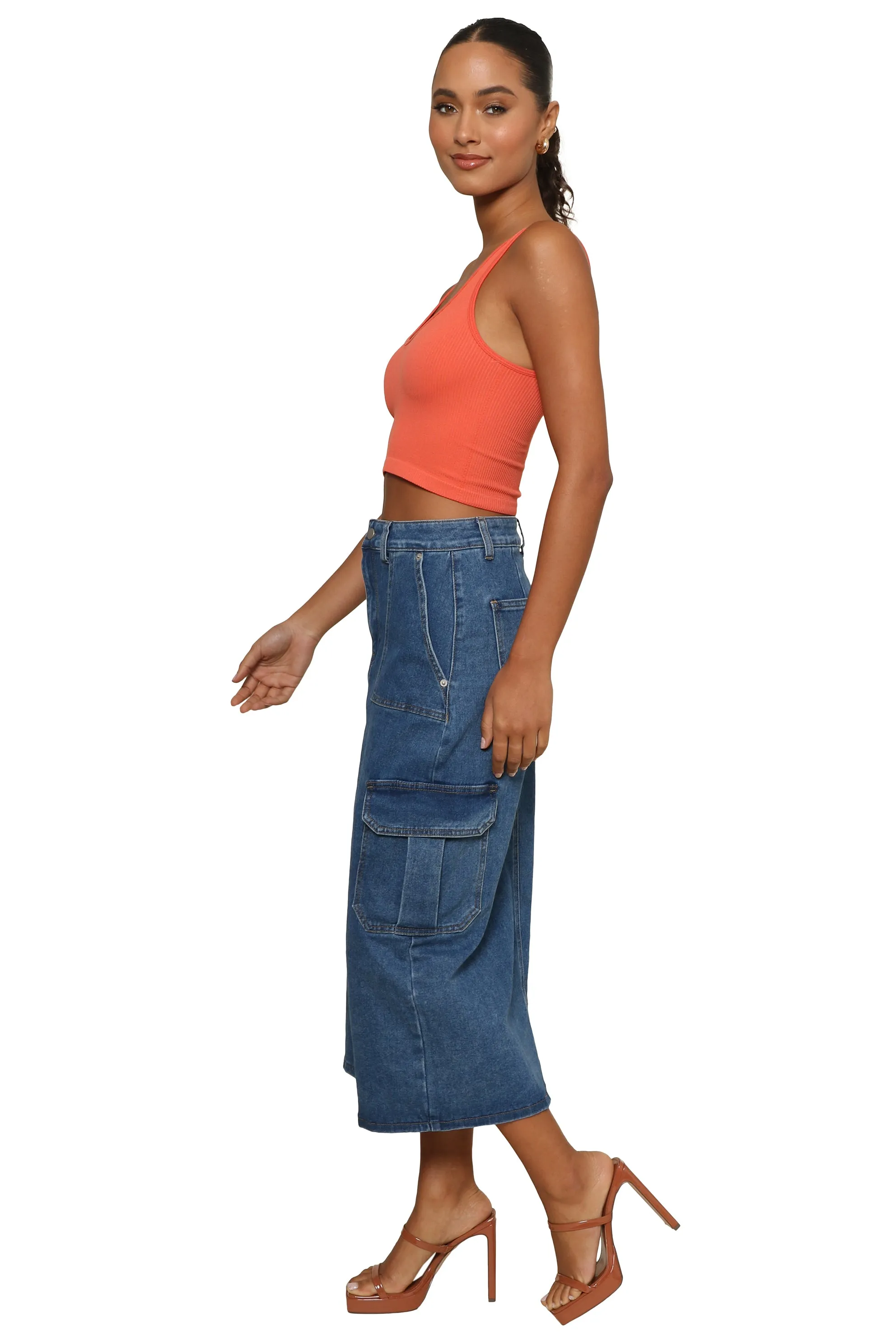 Ribbed V Neck Cami sold by Mixology product image thumbnail 3